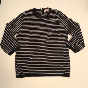 Black and White Striped Sweater